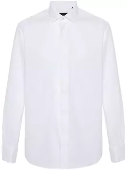 Corneliani поплиновая рубашка, белый