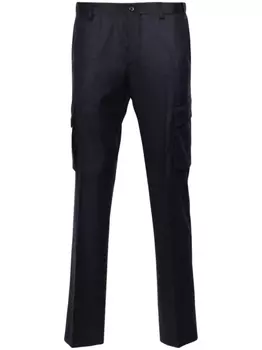 Corneliani прямые брюки карго, синий