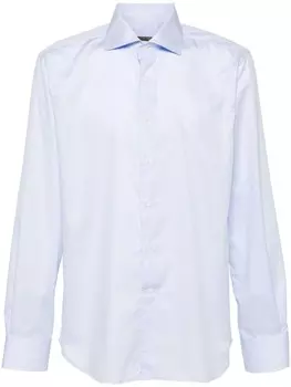 Corneliani рубашка на пуговицах, синий