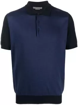 Corneliani рубашка поло с короткими рукавами, синий