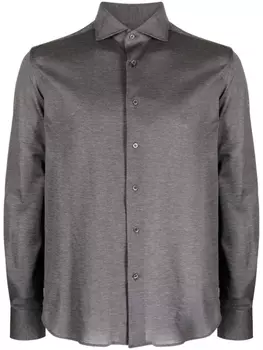 Corneliani рубашка с длинными рукавами, серый