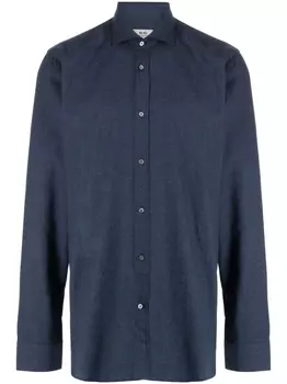 Corneliani рубашка с длинными рукавами, синий