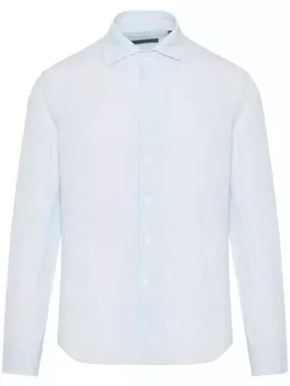 Corneliani рубашка с длинными рукавами, синий