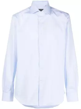 Corneliani рубашка с отложным воротником, синий