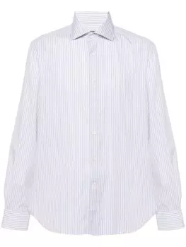 Corneliani рубашка в полоску, белый