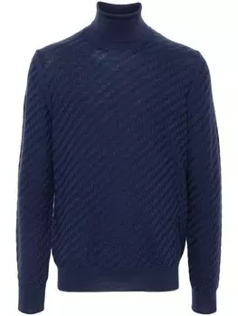 Corneliani свитер с длинными рукавами, синий