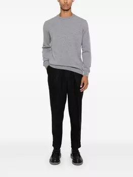 Corneliani свитер с логотипом, серый