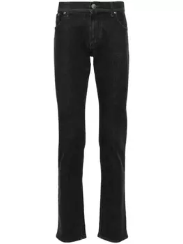 Corneliani зауженные джинсы средней посадки, серый