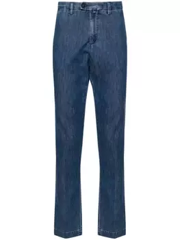 Corneliani зауженные джинсы средней посадки, синий