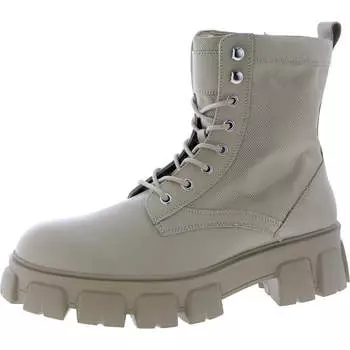 Cortina Мужские кожаные ботинки на ребристой подошве Combat & Lace-Up Steve Madden, цвет sand leather