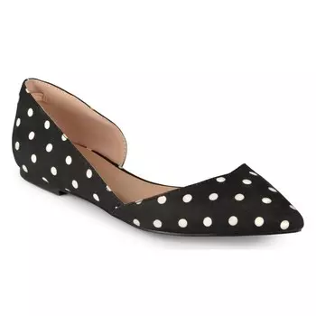 Cortni с заостренным носком на плоской подошве Journee, черный