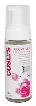 Coslys, органическая очищающая пенка для лица с розовой водой, 150 мл