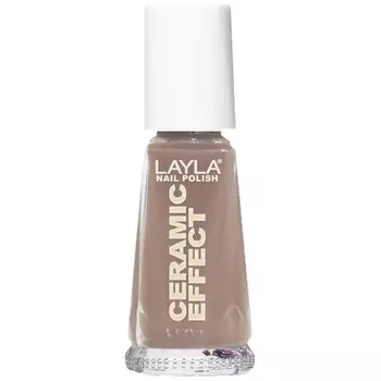 Cosmetics 1243R23-020 Лак для ногтей с керамическим эффектом мокко 0,01 л, Layla
