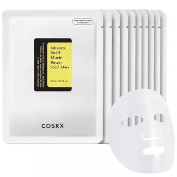 COSRX Advanced Snail Mucin Power Sheet Mask тканевая маска с муцином улитки 10 шт.