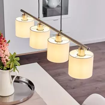 »Costa« Подвесной светильник с 4 лампами из металла матового никеля. hofstein, серебро