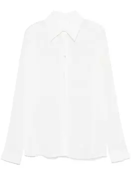Costarellos крепдешиновая рубашка, белый