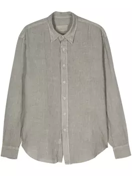 Costumein льняная рубашка из ткани шамбре, зеленый
