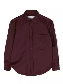 Costumein рубашка из вирджинской шерсти с логотипом, красный