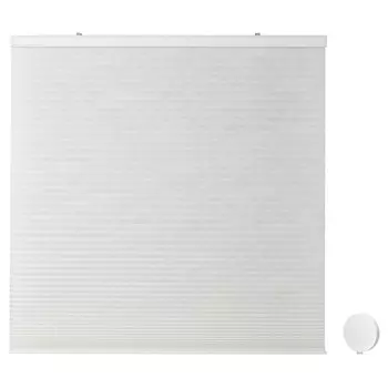Cотовидные жалюзи с сетевым блоком 80x195 см Ikea Praktlysing, белый