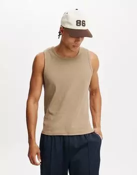 Cotton:On Майка On Rib бежевого цвета