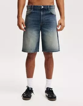 Cotton:On Мешковатые джинсовые шорты статического синего цвета