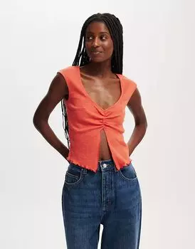 Cotton:On открытый топ Chelsea красного цвета