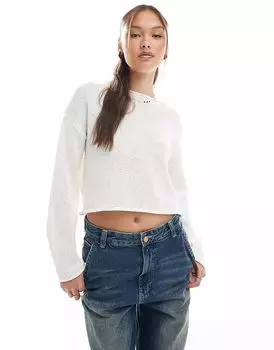 Cotton:On Свитер с вырезом-лодочкой цвета фарфора