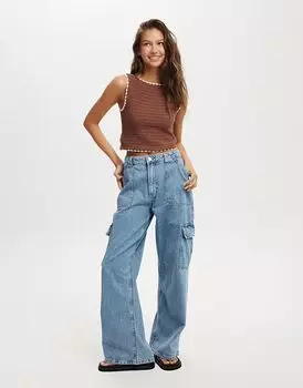 Cotton:On свободные джинсы-карго цвета «чистая вода»