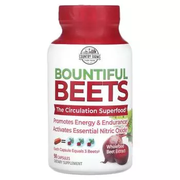 Country Farms Bounful Beets экстракт цельной свеклы 90 капсул