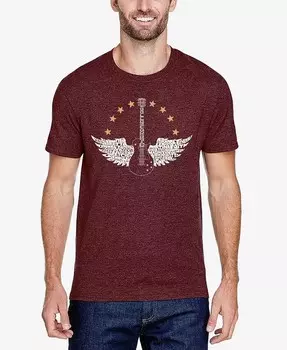 Country Female Singers — мужская футболка премиум-класса Word Art LA Pop Art, красный