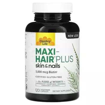 Country Life Maxi Hair Plus 120 растительных капсул