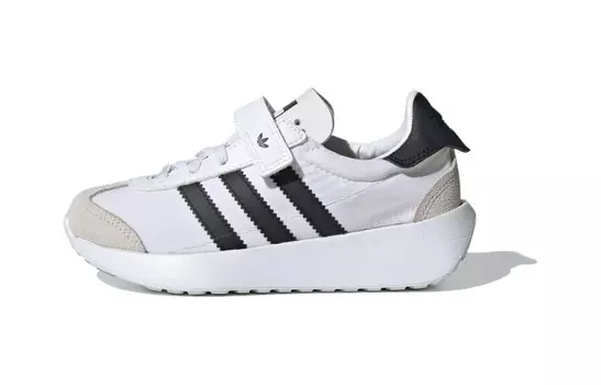 COUNTRY XLG Kids" Повседневная обувь для дошкольников Adidas Originals, белый/черный