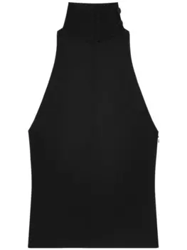 Courrges блузка без рукавов, черный