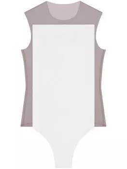 Courrges боди Illusion, белый