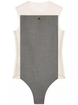 Courrges боди Illusion, черный