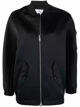 Courrges бомбер на молнии, черный