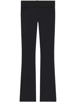 Courrges брюки bootcut, черный