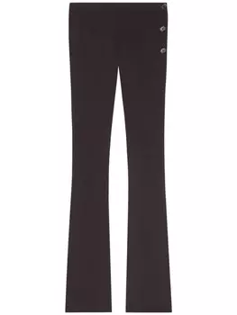 Courrges брюки Oblique, коричневый