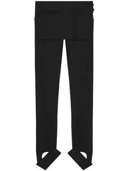 Courrges брюки с юбкой, черный