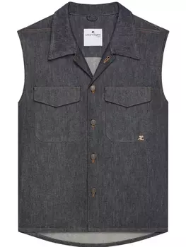 Courrges джинсовая рубашка, серый