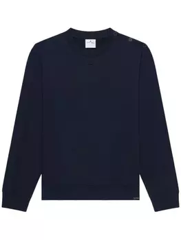 Courrges флисовая толстовка на пуговицах, синий