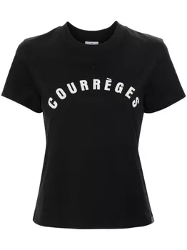 Courrges футболка Ac Straight, черный