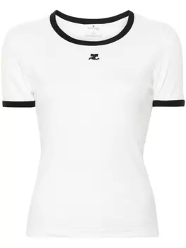 Courrges футболка Contrast, белый