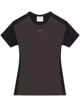 Courrges футболка Contrast Frame, черный