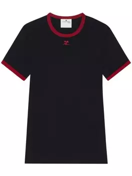 Courrges футболка Signature, черный