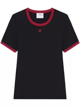 Courrges футболка Signature, черный