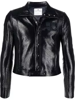 Courrges глянцевая куртка, синий