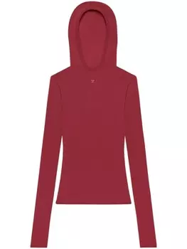Courrges худи фактурной вязки, красный
