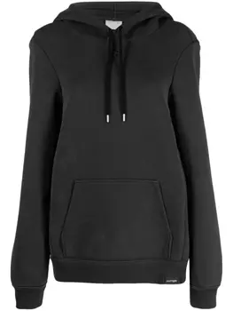 Courrges худи с вышитым логотипом, серый