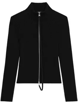 Courrges кардиган на молнии, черный